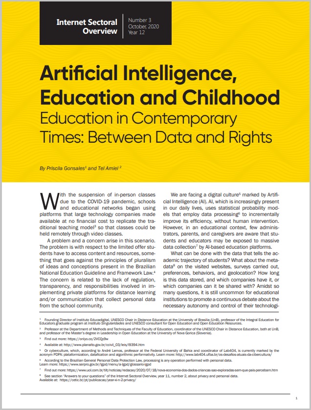 Year XII - N. 3 - Artificial Intelligence, Education and Childhood